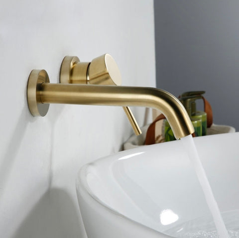 Silky Gold Basin Sink Faucet