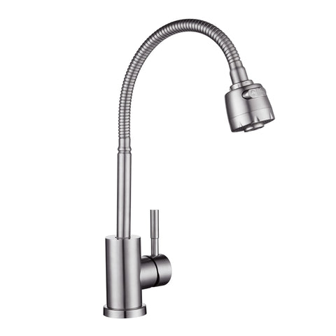 Flexible Stainless steel Brushed Sink Faucet