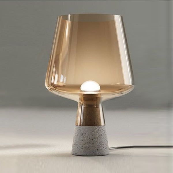 Industrial Glass Cement Table Lamp