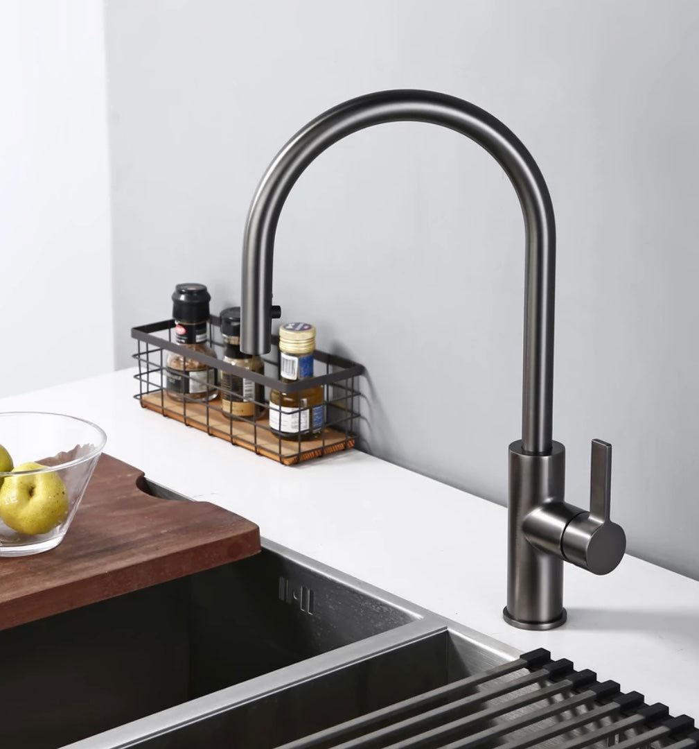 Luxo Metal Black Kitchen Faucet