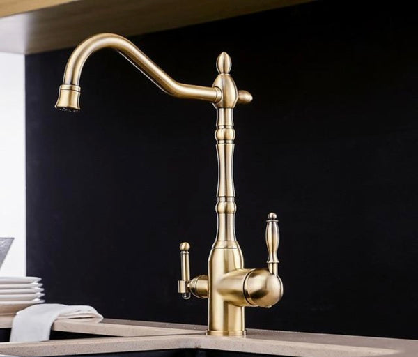 Antique Style Kitchen Faucet With Water Purifier