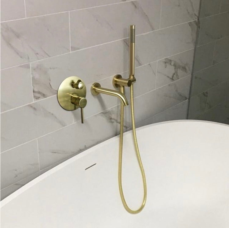 3 Pcs Wall Mounted Bathtub Faucet