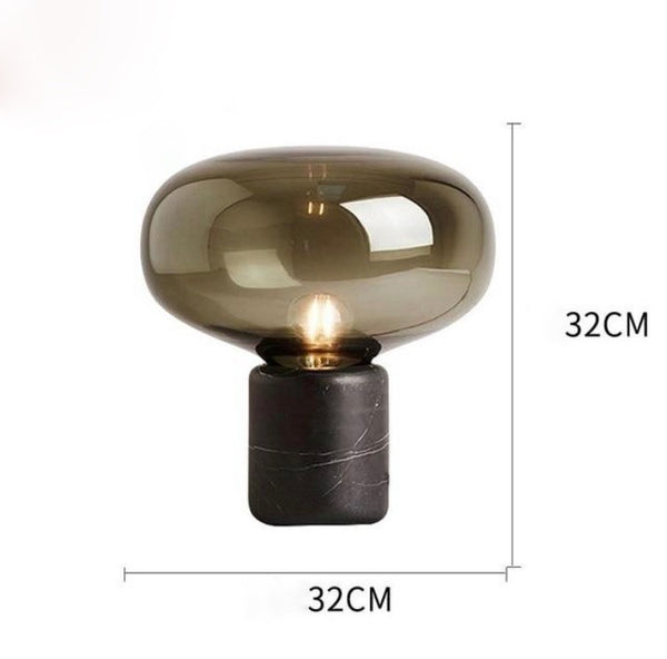 Postmodern Luxury LED Glass Table Lamp