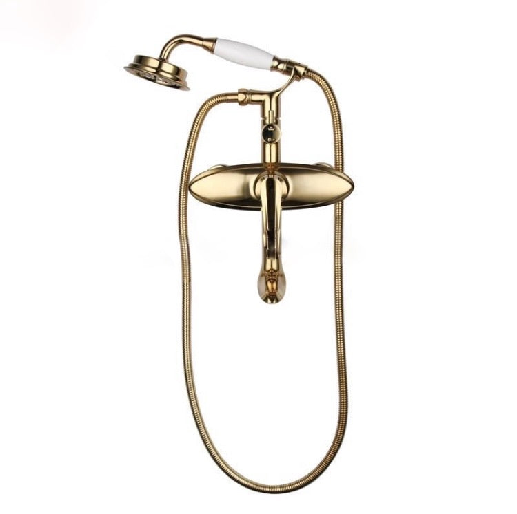 Luxurious Unique Style Golden Bathtub Faucet