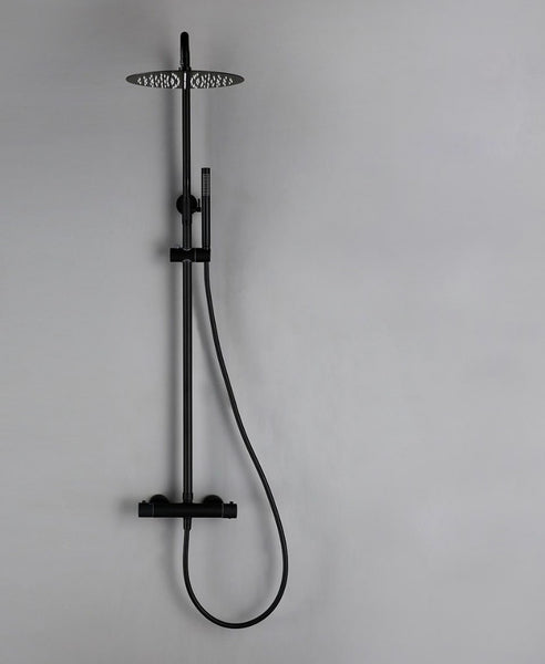 Chuva Matte Black Shower Set