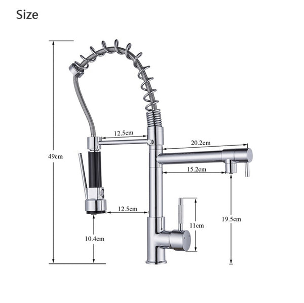 Rozin 3 in 1 Kitchen Faucet