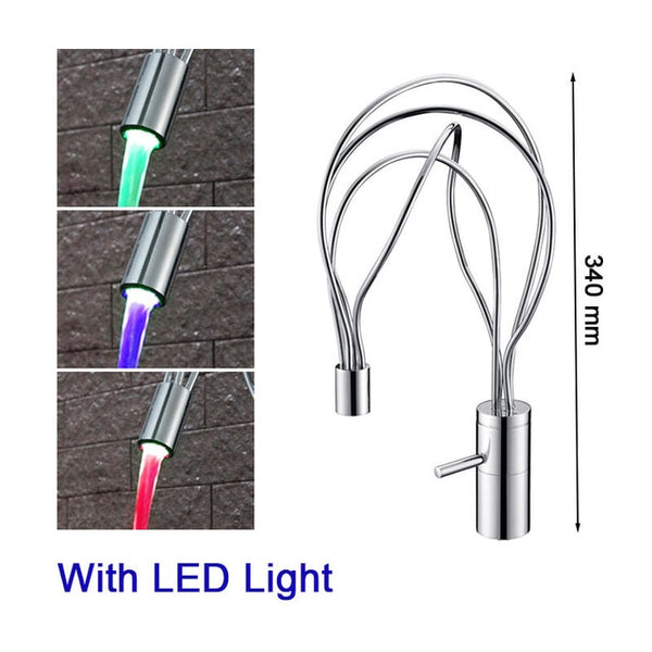 Peças LED Bathroom Faucet