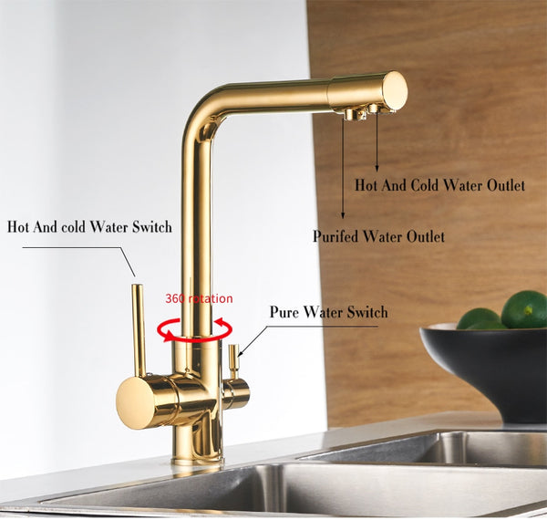 Kitchen Faucet with Water Purifier