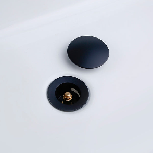 Matte Black Bathroom Pop-Up Drainage