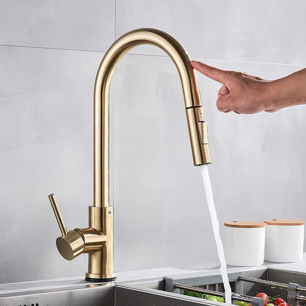 Pull Out Sensor Kitchen Faucet