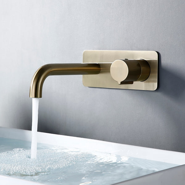 Brushed Gold Bathroom Sink Faucet