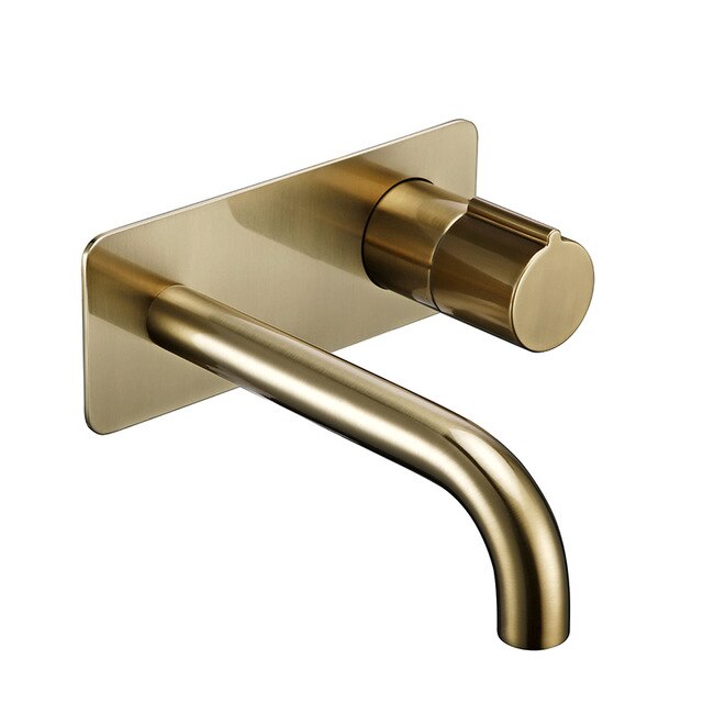 Brushed Gold Bathroom Sink Faucet