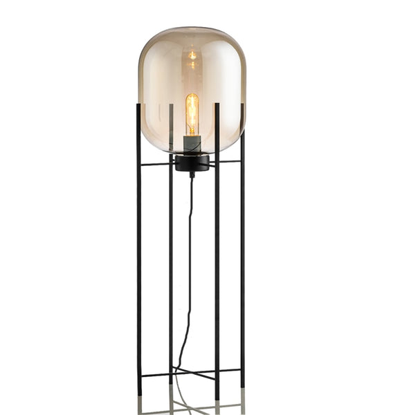 Nordic Retro Iron Glass Floor Light