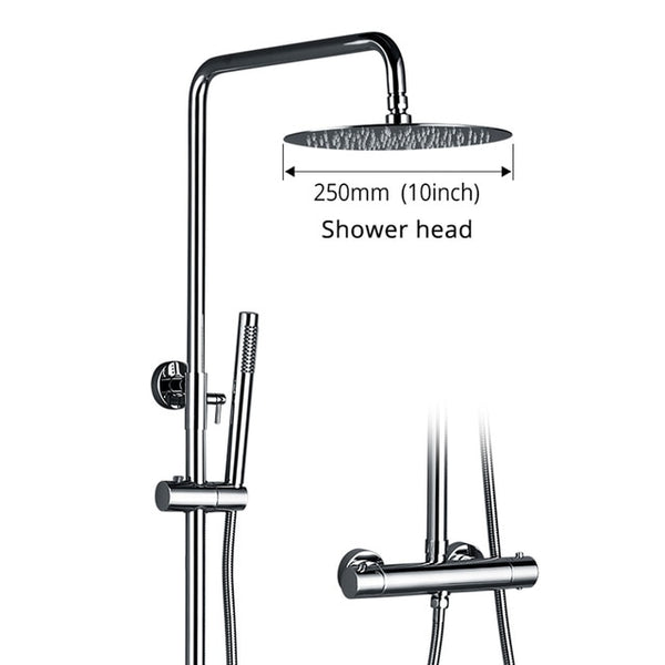 Chuva Matte Black Shower Set