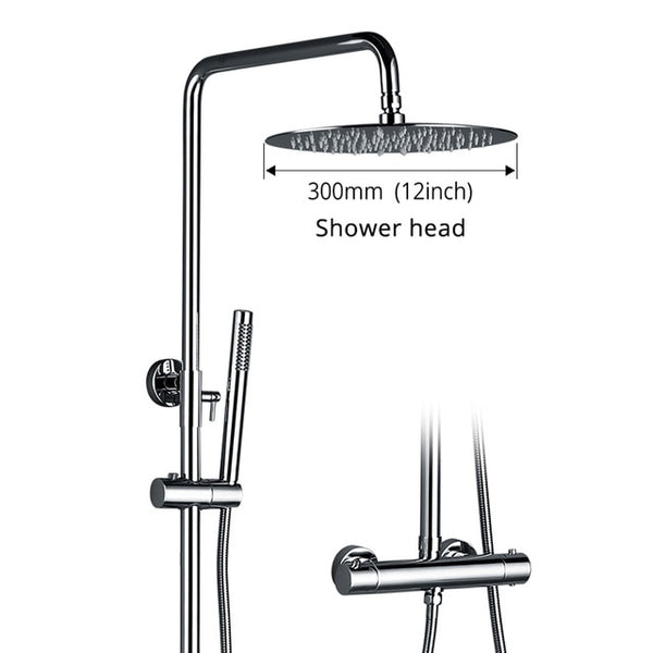 Chuva Matte Black Shower Set