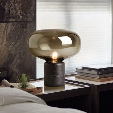 Postmodern Luxury LED Glass Table Lamp