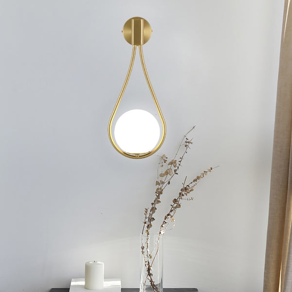 Hanging Glass Ball Wall Light