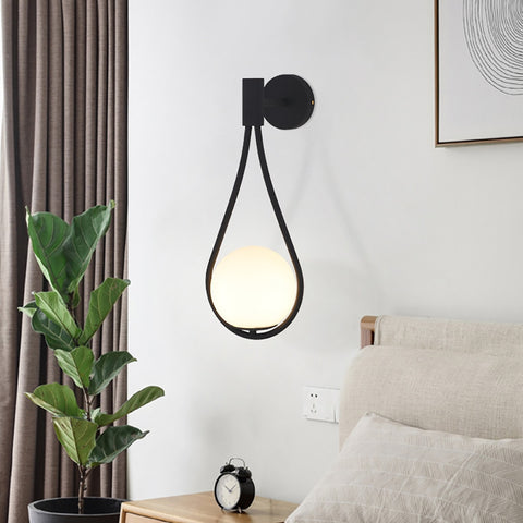 Hanging Glass Ball Wall Light