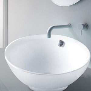 Gloss White Wall Mounted Basin Faucet