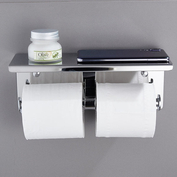 Toilet Paper Holder With Phone Storage