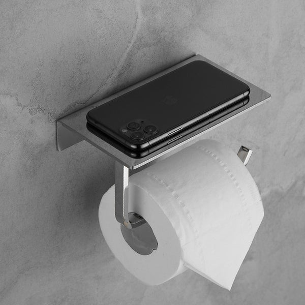 Toilet Paper Holder With Phone Storage