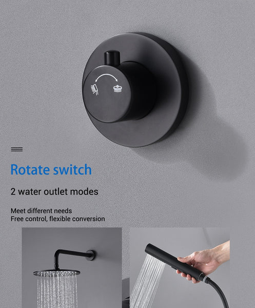 Rain Shower with Two- Function Hand Sprayer