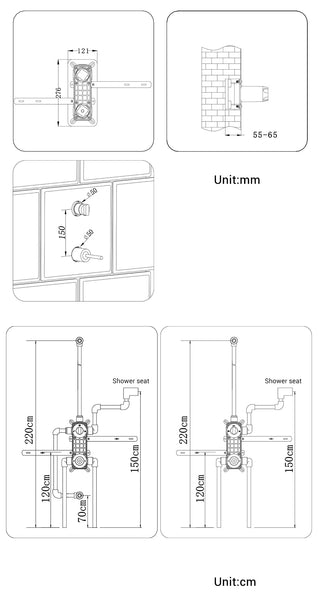 Rain Shower with Two- Function Hand Sprayer