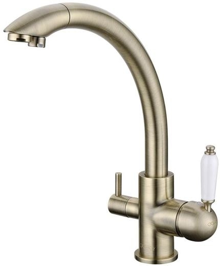 Solid Brass 3 in 1 Water Kitchen Faucet