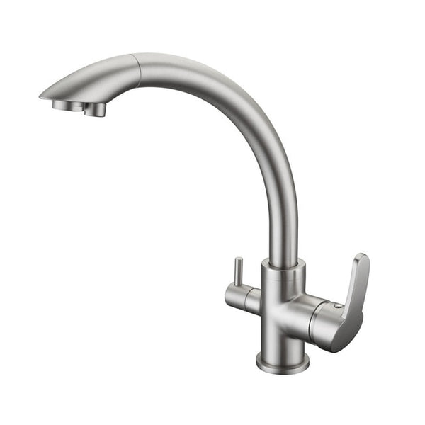 Solid Brass 3 in 1 Water Kitchen Faucet