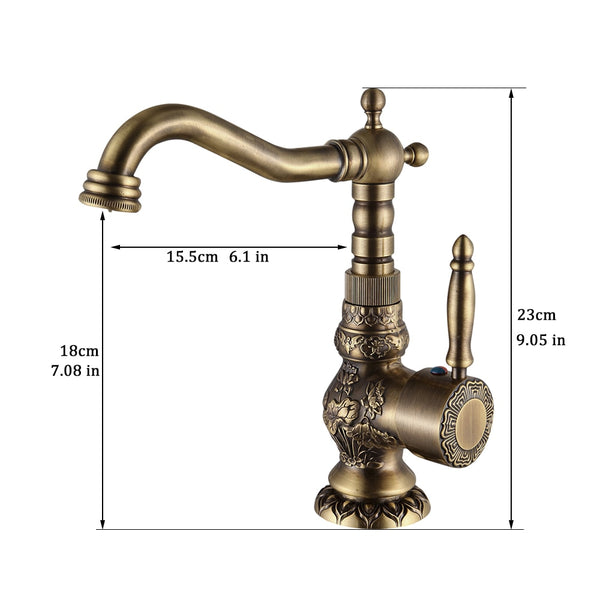 Antique Style Basin Sink Faucet