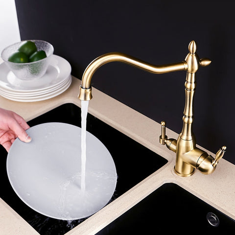 Antique Style Kitchen Faucet With Water Purifier
